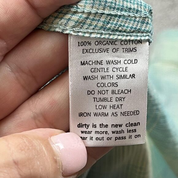 Toad & Co Shirt Womens Small Plaid Long Sleeve Button Up Organic Casual Top - Picture 7 of 8